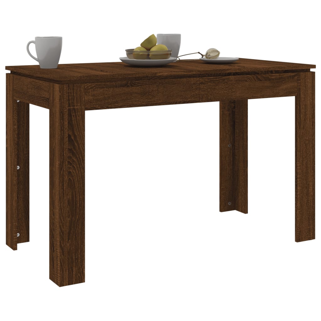 Mesa de Jantar Luna de 120cm - Nogueira - Design Minimalista