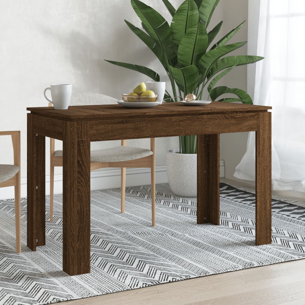 Mesa de Jantar Luna de 120cm - Nogueira - Design Minimalista