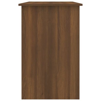 Secretária Woki com 1 Gaveta e Porta de 100 cm - Castanho - Design Moderno