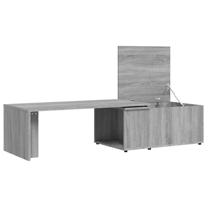 Mesa de centro 150x50x35 cm derivados de madeira cinza sonoma