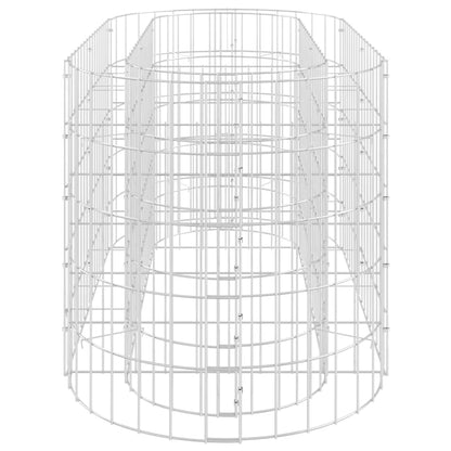 Canteiro elevado/cesto gabião 120x50x50 cm ferro galvanizado