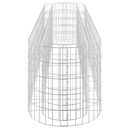 Canteiro elevado/cesto gabião 260x50x50 cm ferro galvanizado