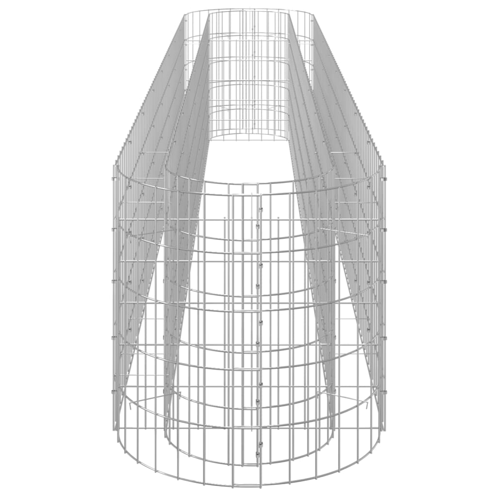 Canteiro elevado/cesto gabião 330x50x50 cm ferro galvanizado