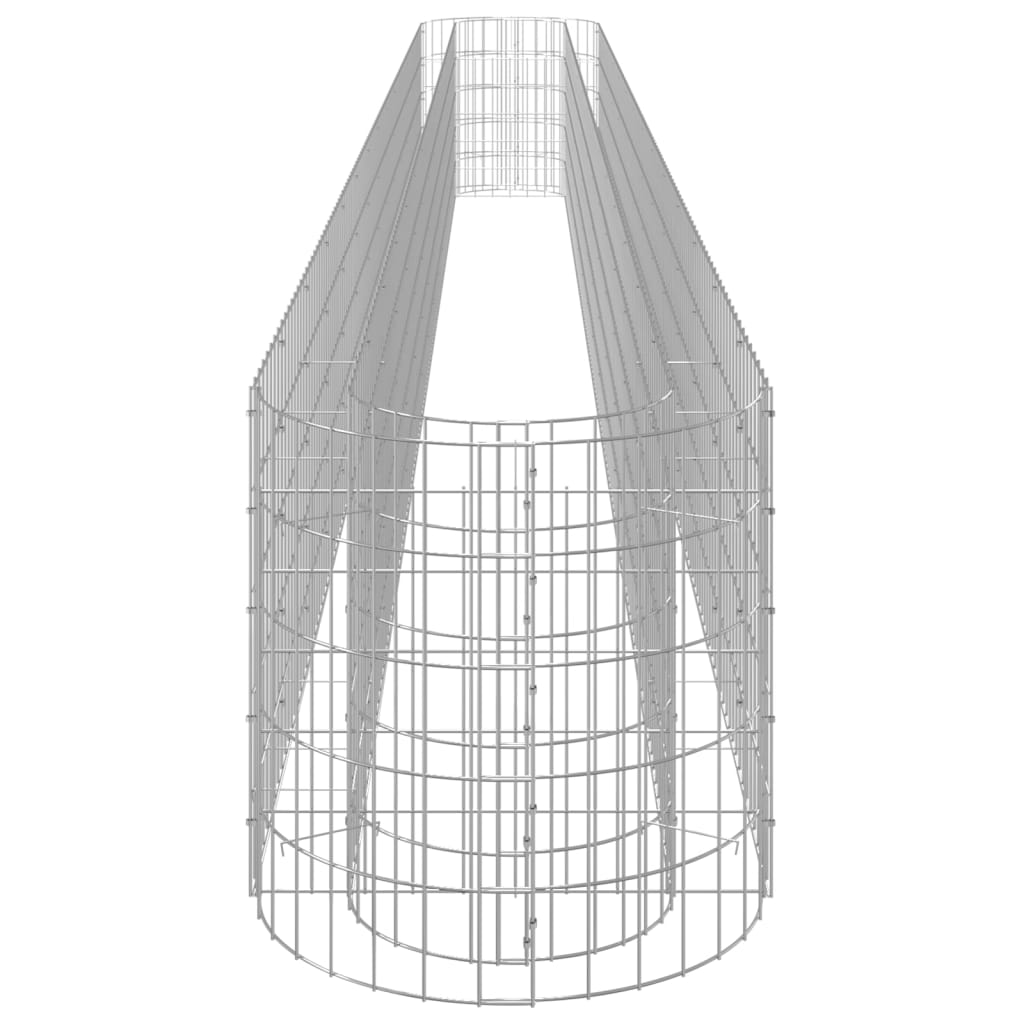 Canteiro elevado/cesto gabião 540x50x50 cm ferro galvanizado