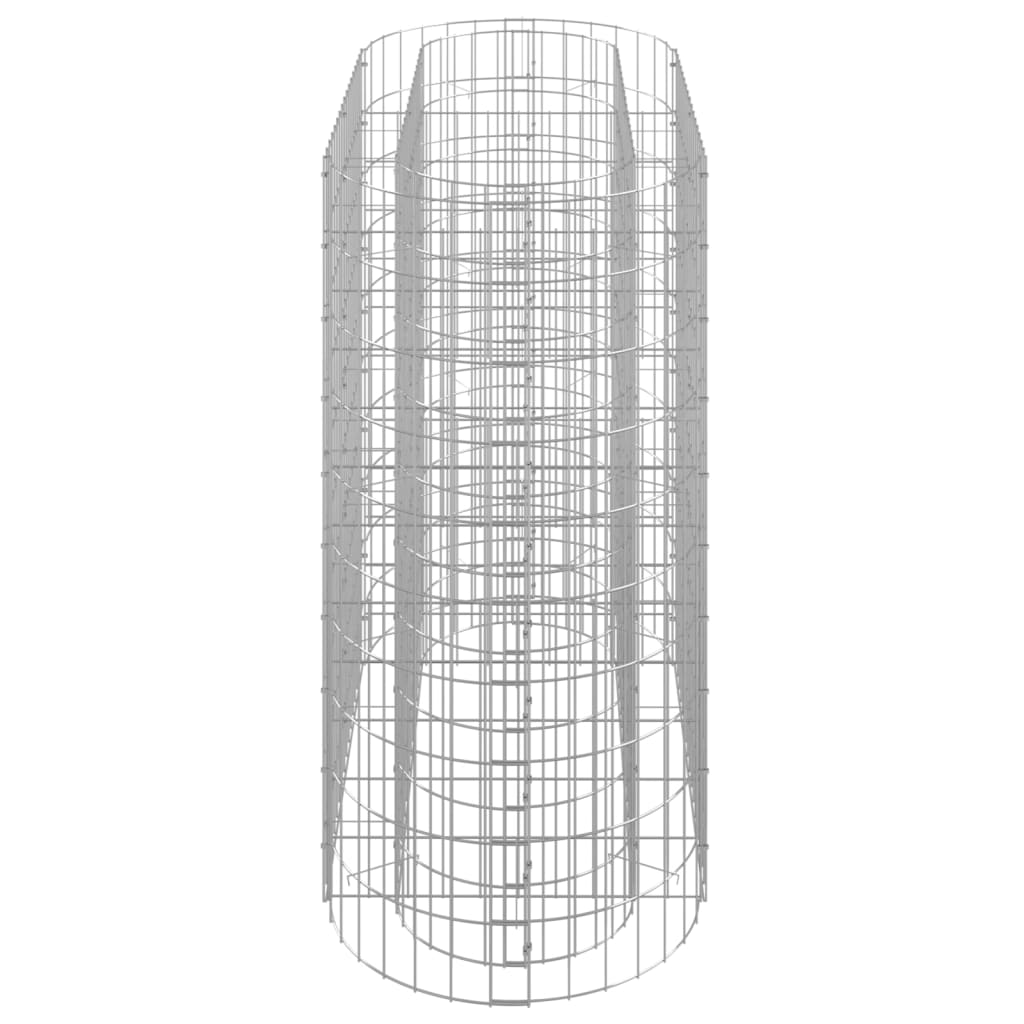 Canteiro elevado/cesto gabião 120x50x100 cm ferro galvanizado