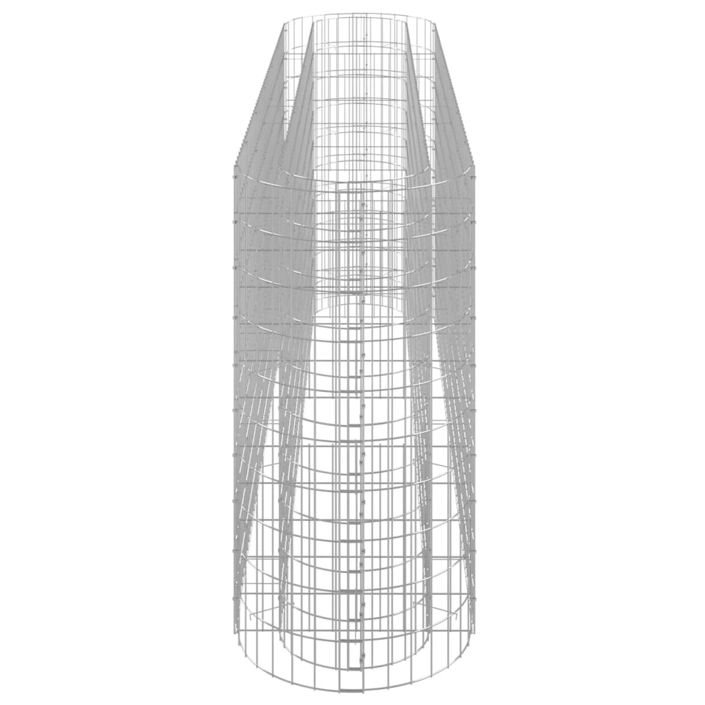 Canteiro elevado/cesto gabião 260x50x100 cm ferro galvanizado