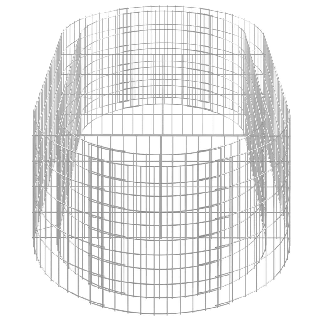 Canteiro elevado/cesto gabião 200x100x50 cm ferro galvanizado