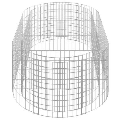 Canteiro elevado/cesto gabião 200x100x50 cm ferro galvanizado