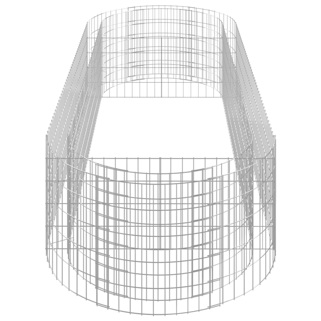 Canteiro elevado/cesto gabião 300x100x50 cm ferro galvanizado