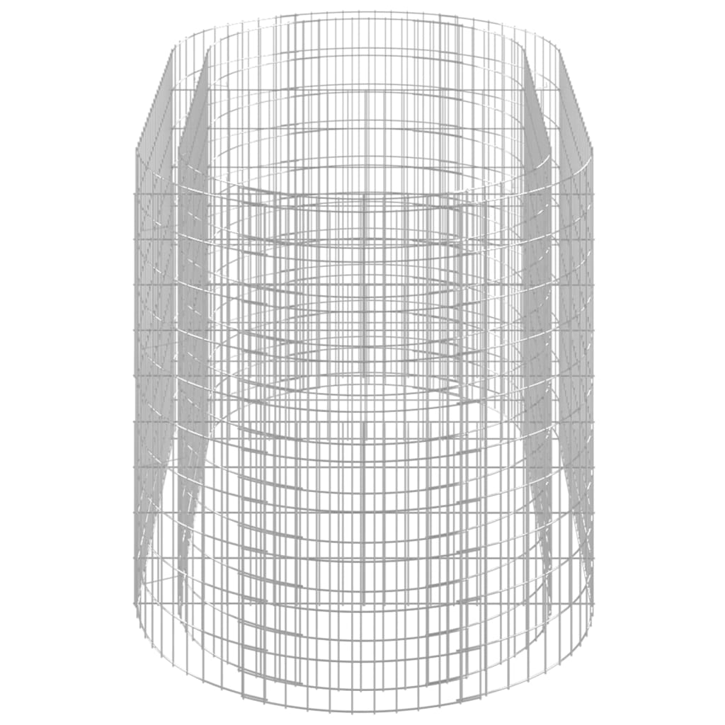 Canteiro elevado/cesto gabião 200x100x100 cm ferro galvanizado