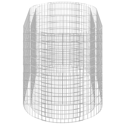 Canteiro elevado/cesto gabião 200x100x100 cm ferro galvanizado