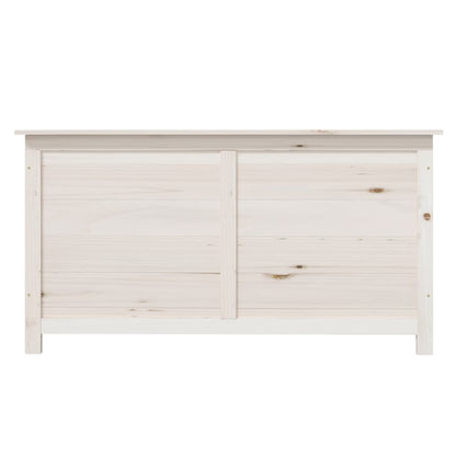 Caixa p/ almofadões de exterior 100x50x56cm abeto maciço branco