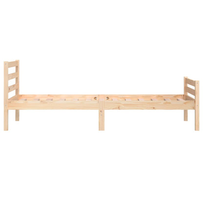 Estrutura de cama pequena solteiro 75x190 cm madeira maciça