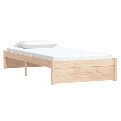 Estrutura de cama solteiro 90x190 cm madeira maciça