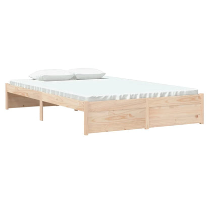 Estrutura de cama pequena casal 120x190 cm pinho maciço