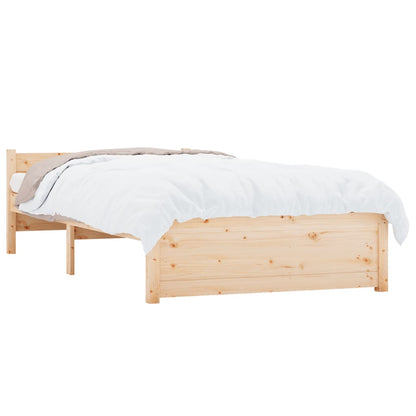 Estrutura de cama solteiro 90x190 cm madeira maciça