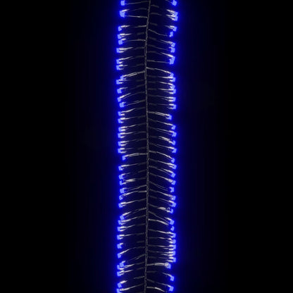 Cordão de luzes agrupadas 1000 luzes LED 11 m PVC azul