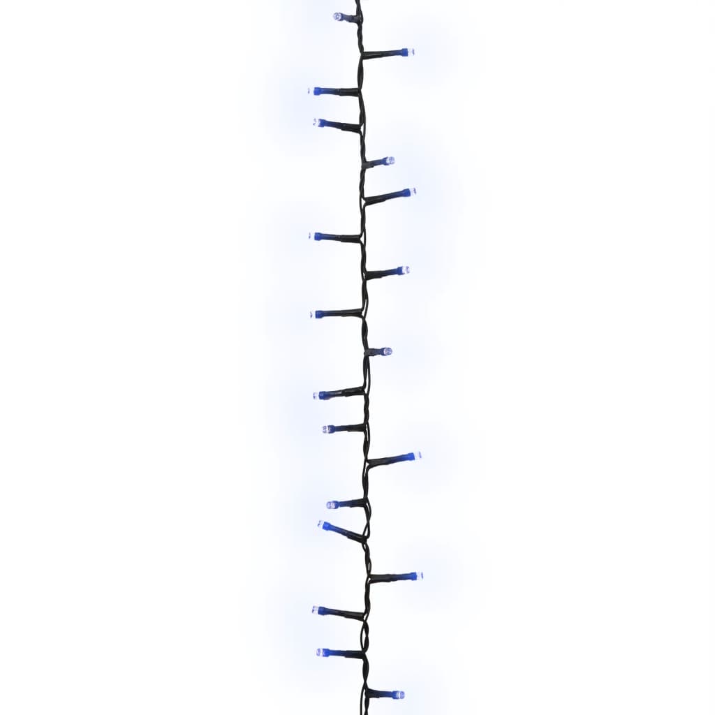 Cordão de luzes compacto 400 luzes LED 13 m PVC azul