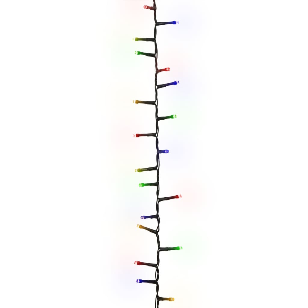 Cordão de luzes compacto 400 luzes LED 13 m PVC multicolorido