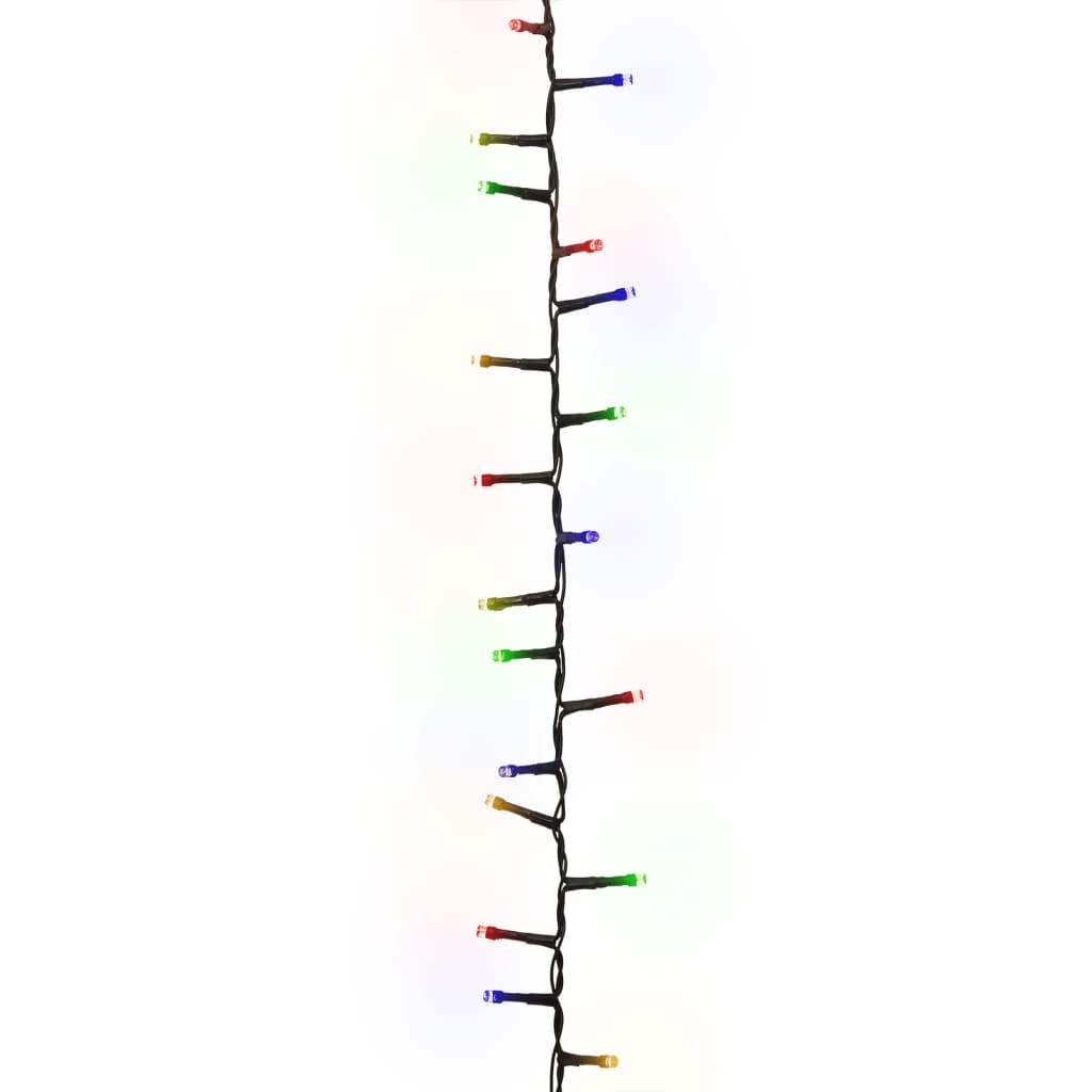 Cordão de luzes compacto 1000 luzes LED 25 m PVC multicolorido