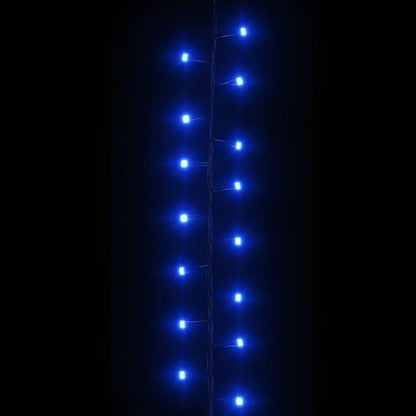 Cordão de luzes compacto 2000 luzes LED 45 m PVC azul