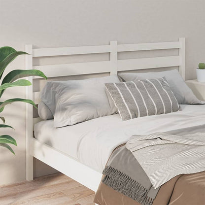 Cabeceira de cama 166x4x100 cm pinho maciço branco