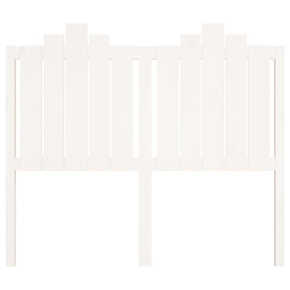 Cabeceira de cama 126x4x110 cm pinho maciço branco