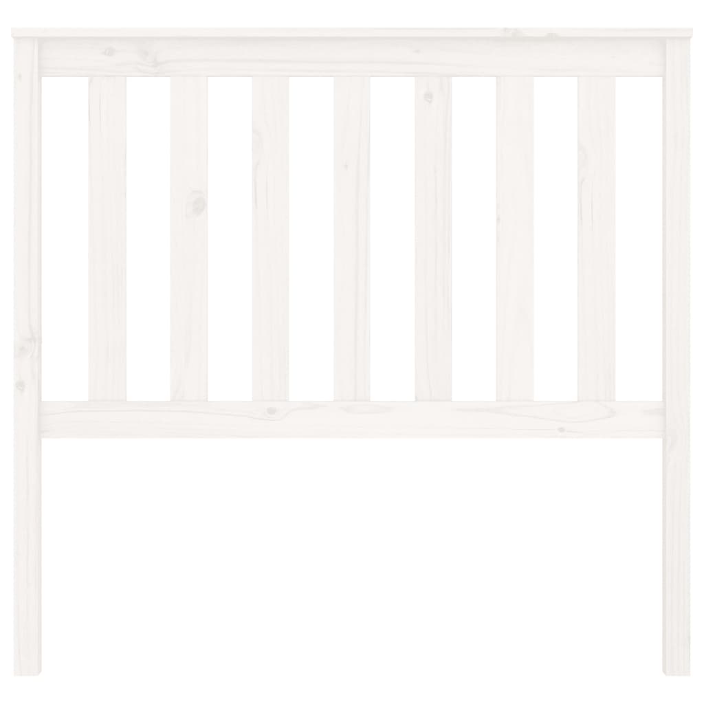 Cabeceira de cama 106x6x101 cm pinho maciço branco