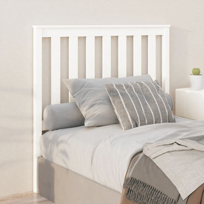 Cabeceira de cama 106x6x101 cm pinho maciço branco