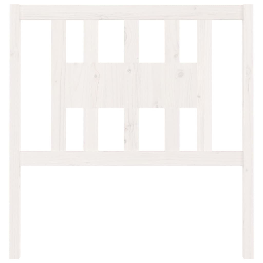 Cabeceira de cama 81x4x100 cm pinho maciço branco