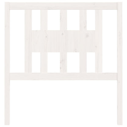 Cabeceira de cama 81x4x100 cm pinho maciço branco