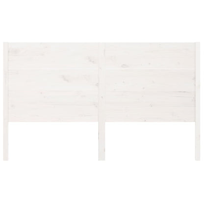 Cabeceira de cama 146x4x100 cm pinho maciço branco