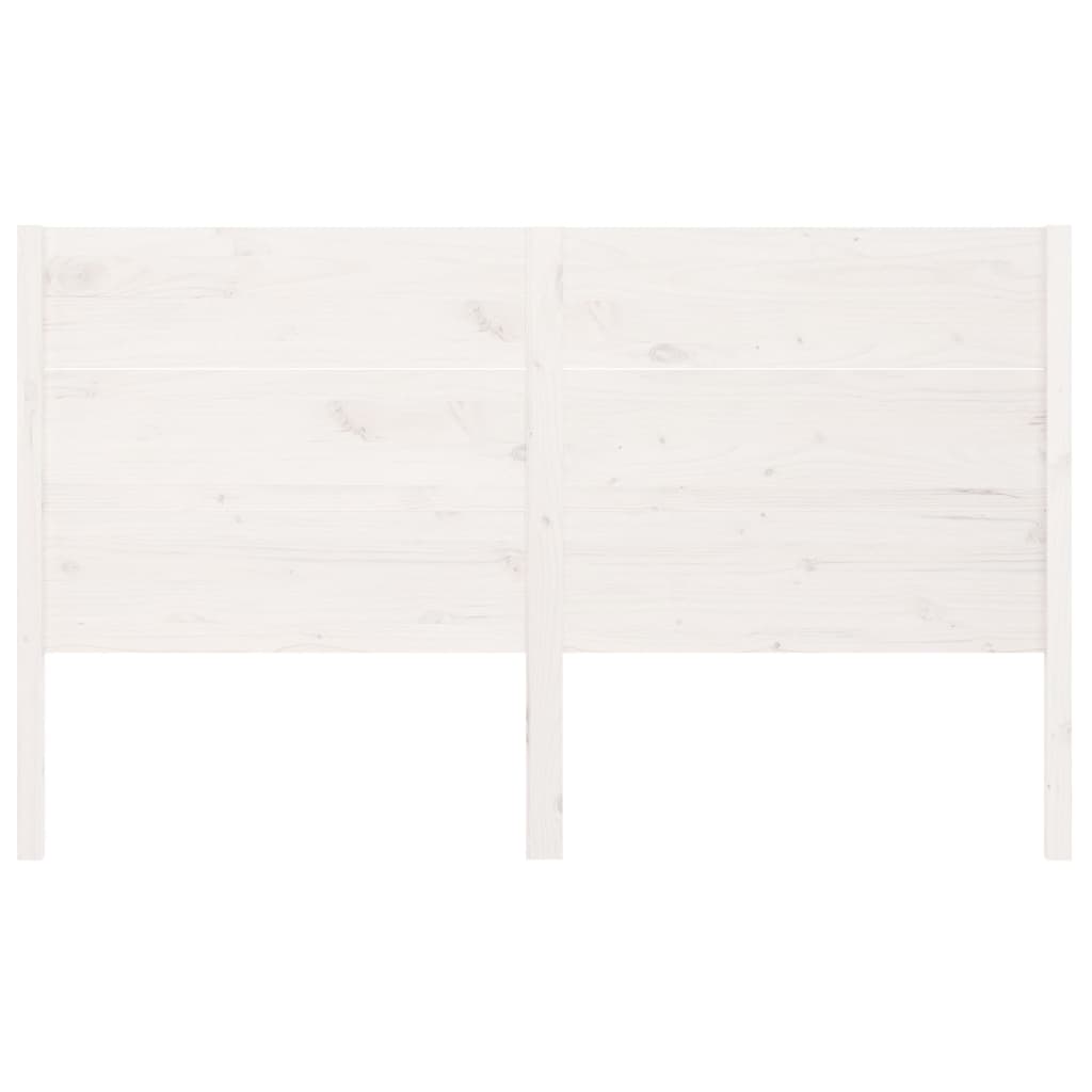 Cabeceira de cama 156x4x100 cm pinho maciço branco