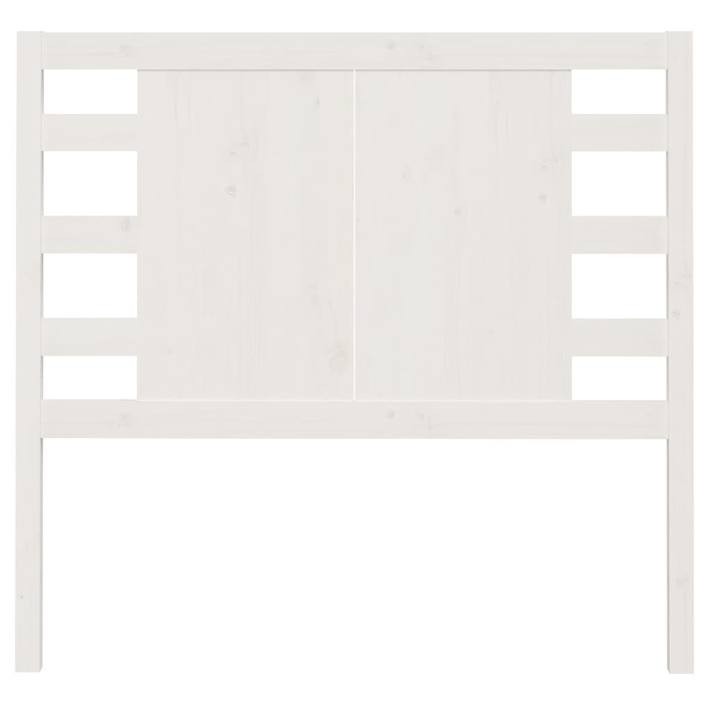 Cabeceira de cama 96x4x100 cm pinho maciço branco