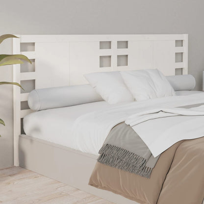 Cabeceira de cama 156x4x100 cm pinho maciço branco