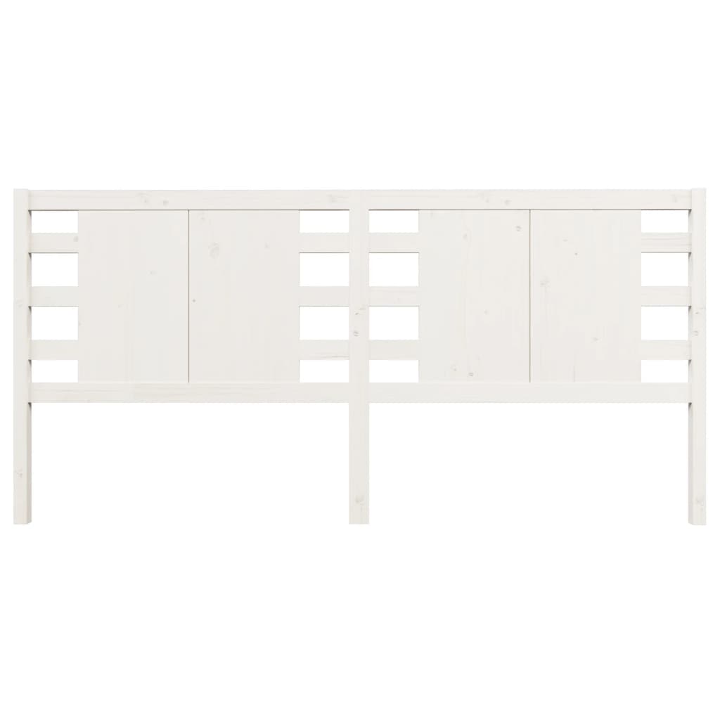 Cabeceira de cama 206x4x100 cm pinho maciço branco