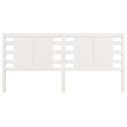 Cabeceira de cama 206x4x100 cm pinho maciço branco