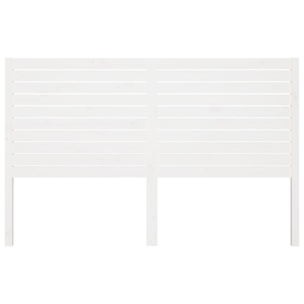 Cabeceira de cama 141x4x100 cm pinho maciço branco