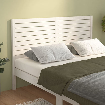 Cabeceira de cama 141x4x100 cm pinho maciço branco