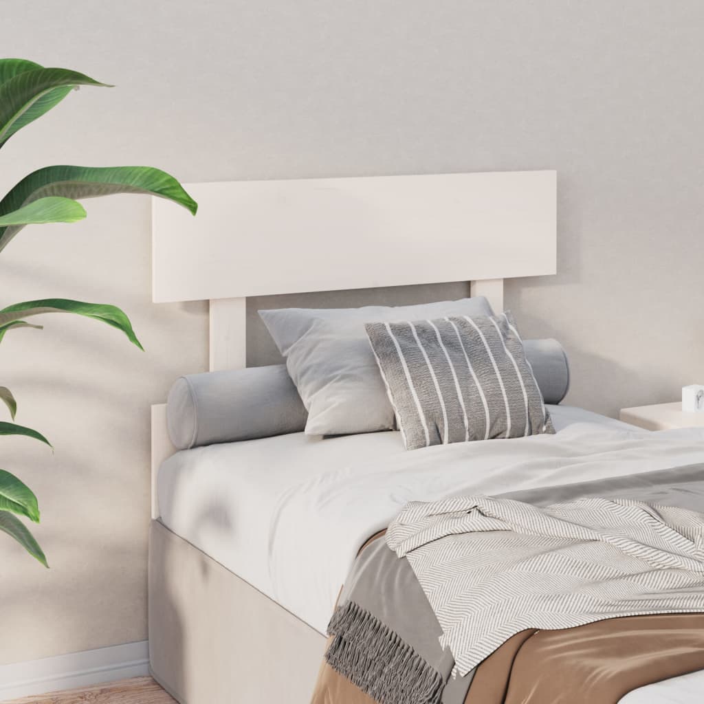 Cabeceira de cama 78,5x3x81 cm pinho maciço branco