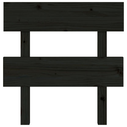 Cabeceira de cama 103,5x3x81 cm pinho maciço preto