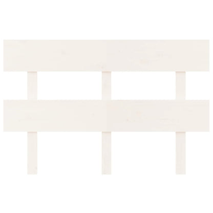 Cabeceira de cama 124x3x81 cm pinho maciço branco