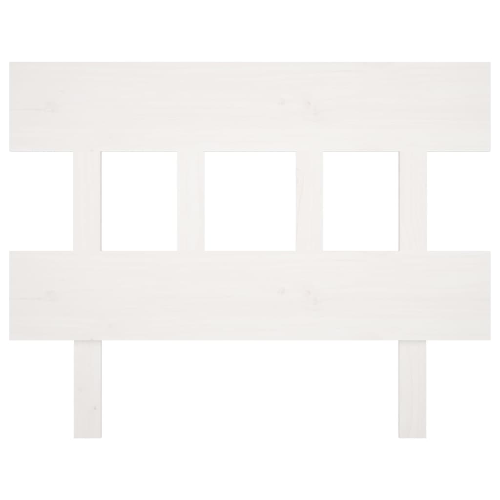 Cabeceira de cama 93,5x3x81 cm pinho maciço branco