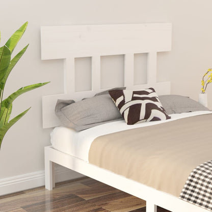 Cabeceira de cama 93,5x3x81 cm pinho maciço branco