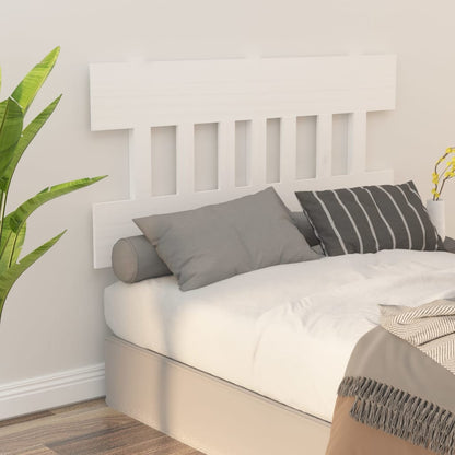 Cabeceira de cama 138,5x3x81 cm pinho maciço branco