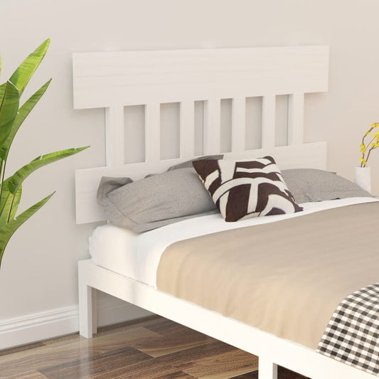 Cabeceira de cama 153,5x3x81 cm pinho maciço branco