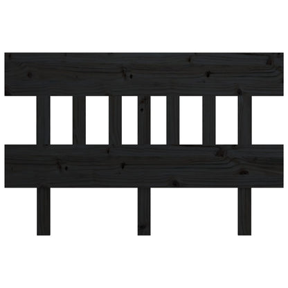 Cabeceira de cama 163,5x3x81 cm pinho maciço preto