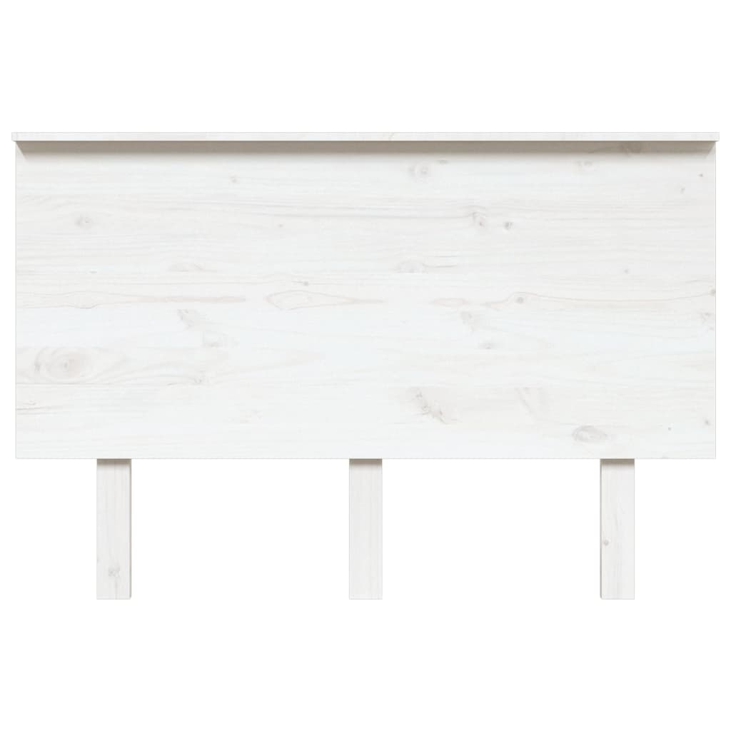 Cabeceira de cama 124x6x82,5 cm pinho maciço branco