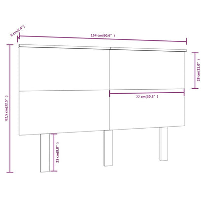 Cabeceira de cama 154x6x82,5 cm pinho maciço castanho mel