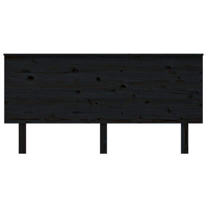 Cabeceira de cama 164x6x82,5 cm pinho maciço preto